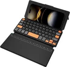Jomaa Mini Teclado Dobrável Sem Fio Bluetooth Portátil Recarregável Com Touchpad Para Home Office