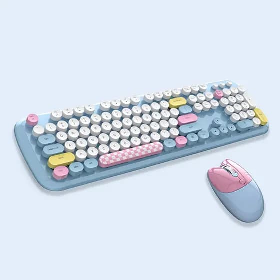 Combinação De Teclado E Mouse Sem Fio MOFII , De Computador Retrô De Tamanho Real 2.4G Para Windows , Mac OS Desktop/Lap