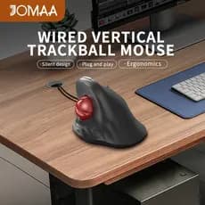 Jomaa Mouse Trackball Ergonômico Com Fio , Vertical Para Jogos Computador , PC , iPad , Fácil Controle De Polegar Vários