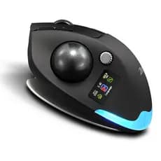 Mouse Trackball Sem Fio Bluetooth Para Jogos Recarregável Programável Com Tela De Exibição Escritório Doméstico