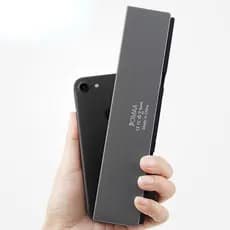 Teclado Bluetooth Dobrável Recarregável Mini Sem Fio De Alumínio Com Suporte Para Telefone