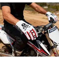 Luvas de ciclismo off-road para motocicleta com tela sensível ao toque de 9 cores e cobertura total dos dedos para uso a