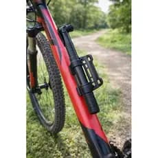 Bomba Ar Portátil Bicicleta Compacta Leve Alta Pressão Preta Prática Durável