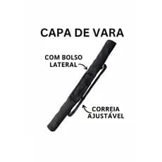 Capa para Vara de Pesca 0,70m a 1,50m – Reforçada, com Zíper e Bolso Lateral | Golden Fish