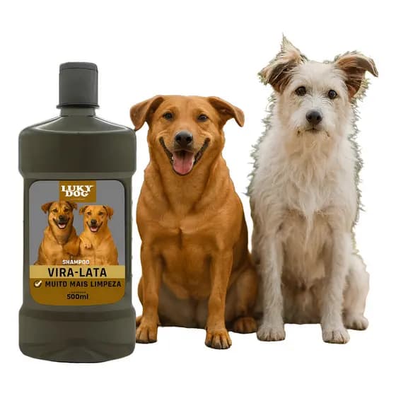 Shampoo Lucky Dog Vira Lata Pelagem Saudável 500ml