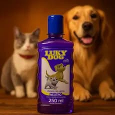 Shampoo Pet Neutro Luky Dog 250ml Para Cães Gatos