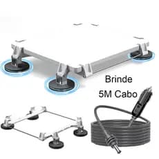 Case Suporte Veicular p/ Teto Starlink Mini com Ímãs de Neodímio 66mm Ultra Fortes+Fio de 5 metros