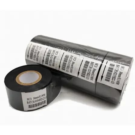 5 Unidades de Fita Ribbon para Datador Térmico - Cor Preta