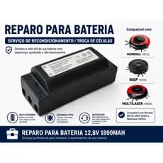 Reparo Bateria Para Robô Aspirador Multilaser Ho041 12.8v 1800mah