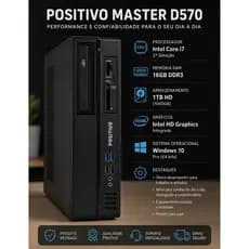 PC Positivo Master D570 – Intel Core i7 | 16GB RAM | HD 1TB