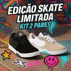 KIT 2 PARES Tênis Masculino Street Casual Skate Sneakers Confortável Lançamento 2025 Unissex 38-43