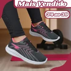 Tênis Feminino Esportivo Academia Corrida Confortável Leve Ideal Para Caminhada e Treinos 34 ao 43