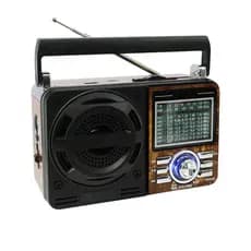 Rádio Retrô Vintage Portátil com bluetooth carregavel na Tomada / pilha Am Fm Sw Pendrive Com Sd Usb