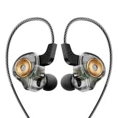 Fones de ouvido esportivos para corrida com controle de linha e microfone Qkz Ak6 Ultra Gamer Músico Com Case