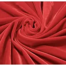 Tecido Veludo Cristal Malha 1.50M Largura-Poliéster e Elastano Vermelho.