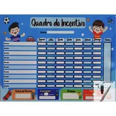 Lousa Planner Semanal / Regras e Deveres Magnético - Organização e Diversão. 40 X 60 - Acompanha caneta com apagador.