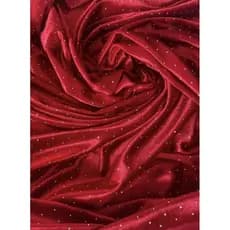 Veludo Diamante Premium Luxo Vermelho 1.00m Comp x 1.50m Larg.