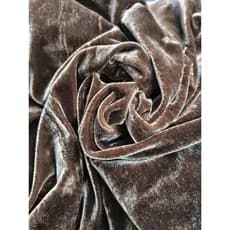 Tecido Veludo Cristal Marron - 1.50m Larg x 1.00m Compr - Inverno, Roupa de Frio.