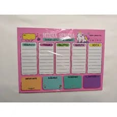 Planner Planejador Semanal 29cm x 40cm acompanha caneta.