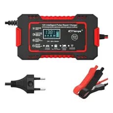 Carregador de bateria automotivo inteligente 12 V Display Digital Automático Energia Reparação Puls-envio imediato
