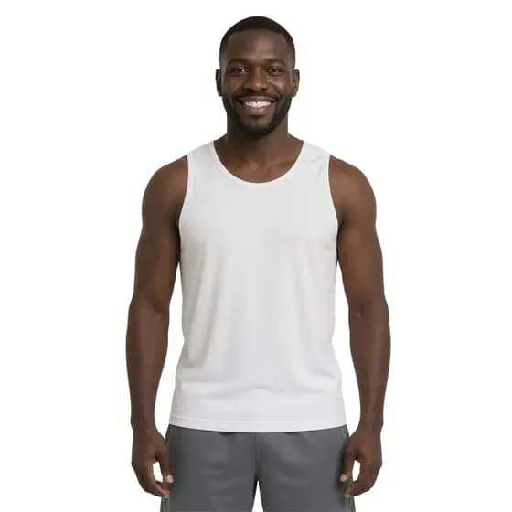 Camiseta Regata Masculina 100% Poliéster Leve Confortável Academia Esporte Regata Masculina