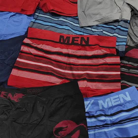 Kit 6 Cuecas Boxer Sem Costura Adulto