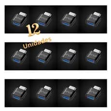 12 UN Atacado Adaptador Otg Usb C Tipo C Macho Para Usb 3.0
