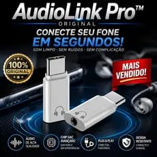 Adaptador Tipo C Para P2 3.5mm AudioLink Pro DAC Áudio Fone De Ouvido Alta Qualidade USB C
