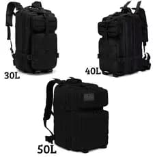 Mochila Tática Impermeável 30L\40L\50L Molle Militar Reforçada Resistente Trilha Viagem Camping Casual