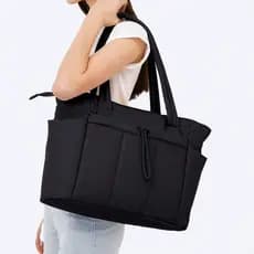 Bolsa Feminina Tote Puff Nylon Ombro Grande Impermeável Notebook Viagem Academia Inverno Trabalho Faculdade Espaçosa