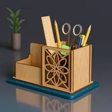 Organizador De Mesa, Porta-Lápis Caneta Borracha
