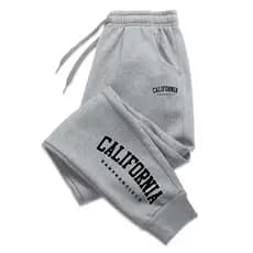 Calça Moletom Masculina Estampada Jogger California Flanelada Moda Casual