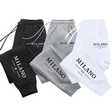Kit 3 Calças Moletom Jogger Unissex Estilo Streetwear Milano Calças Largas Flanelado Bolsos Lançamento