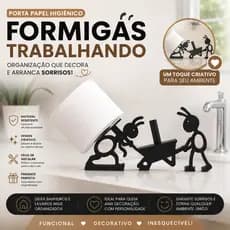 Porta Papel Higiênico Formigas Trabalhando Decorativo Criativo Banheiro Lavabo Presente Modern