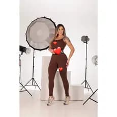 Conjunto Top + Legging Cintura Alta Feminino Conjunto Fitness
