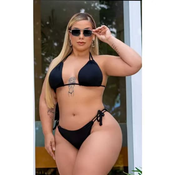 Biquíni Feminino Cortininha + Saia Ajustável Moda Praia | Conjunto Plus Size & Tradicional