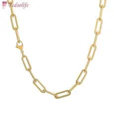 Fedsolife Moda Colar Simples Quadrado Homens Mulheres Casais Banhado A Ouro