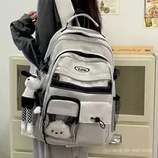 Mochila Estilo Harajuku Japonês Stardust para Mulheres, Estilo Vintage de Roupas de Trabalho, Mochila de Grande Capacida