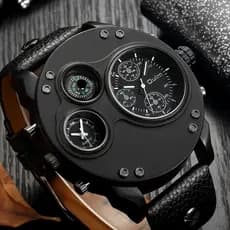 Oulm Relógio Masculino Esportivo Com Compasso/Hp 3741