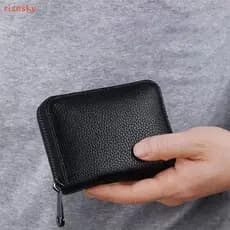 [risesky] 20 Porta-Cartões De Detenção PU Business Bank Credit Bus ID Card Holder Capa Bolsa De Moedas Carteiras Anti De