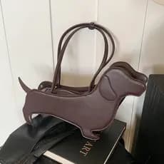 Versão coreana ins único na moda filhote de cachorro saco feminino 2025 outono inverno novo estilo moda All-Match bolsa