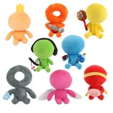 Alan Becker Plushie Boneca Rei Laranja Verde Amarelo Vermelho TSC Azul Roxo Vic Fofa Youtooz Brinquedos De Pelúcia Kawai