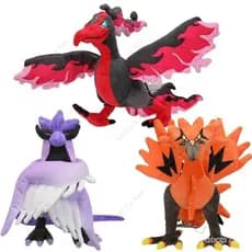 Nova Chegada Bonecos de Pelúcia Pokémon Galarian Moltres Articuno, Bonecos de Ação Recheados Macios, Coleção de Anime, B