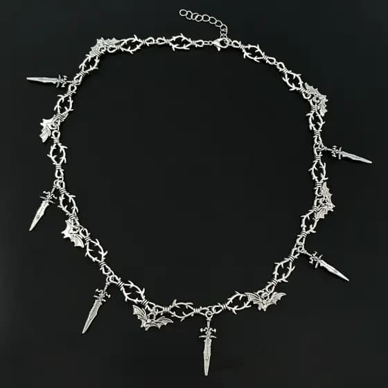 Colar masculino marca Punk Hip-Hop salgueiro prego luz luxo nicho Design não desaparece clavícula corrente feminino All-