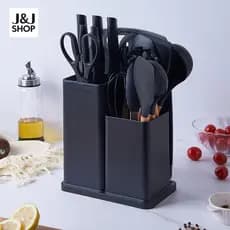 J&J 19 Peças Utensílios Para Cozinha Kit Tábua Espátula Tesoura Utensílios De Cozinha Luxo