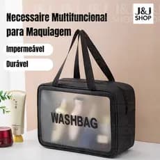J&J Translúcido Necessaire Bolsa Portátil Para Viagem Cosméticos Produtos De Higiene