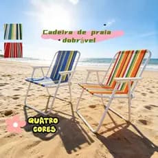 Alta qualidade Kit 2 Cadeira de Praia Varanda Alta em cadeira dobrável de acampamento Aço 110 kg