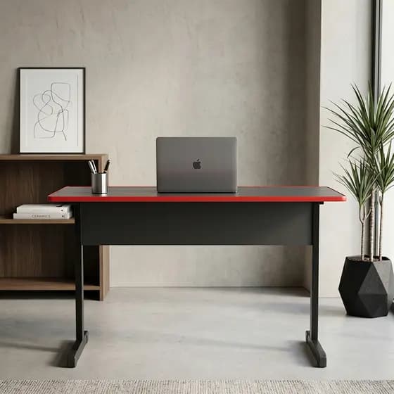 Mesa para Computador, Trabalho, Home Office ou Gamer Vermelha - ColorPop