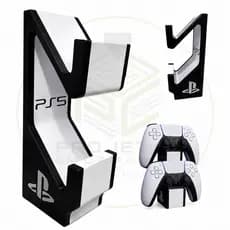 Suporte Duplo Controle PS5 Base Gamer Organizador DualSense Para 2 Controles Video Game