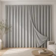 Cortina Voil Gaze de Linho com Forro 3m, 4m, 5m, 6m, 7m, 8m Tecido Grosso Original Padrão Trilho Suiço Simples Max